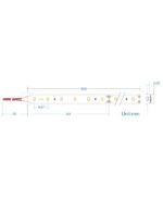 LED Ταινία 12W 24V CUBALUX Dimmable 1068lm/m Αδιάβροχη IP68 Θερμό 3000K 5 Μέτρα CL50-0087