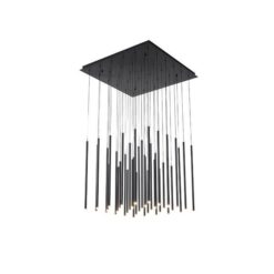 ΦΩΤΙΣΤΙΚΟ ΚΡΕΜΑΣΤΟ ΑΛΟΥΜΙΝΙΟ LED 72W 3000K 7200Lm 800X1500mm ΜΑΥΡΟ ARTE ILLUMINA CASCADE