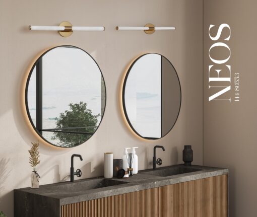 ΑΠΛΙΚΑ ΜΠΑΝΙΟΥ LED 8W 720Lm  4000Κ 600mm IP44 ΜΠΡΟΝΖΕ ARTE ILLUMINA NEOS EUROLAMP – 144-80553