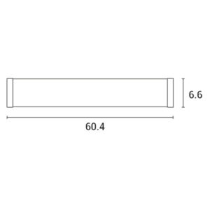 ΦΩΤΙΣΤΙΚΟ ΜΠΑΝΙΟΥ LED 16W 4000K 604X75X66 IP44 ΝΙΚΕΛ MAT ARTE ILLUMINA IRON 5  145-21108