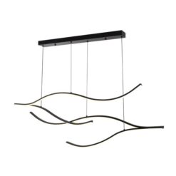 ΦΩΤΙΣΤΙΚΟ ΚΡΕΜΑΣΤΟ ΑΛΟΥΜΙΝΙO 30W 3000Κ 2262Lm 30x1200x1450mm ΜΑΥΡΟ ARTE ILLUMINA WAVES – 144-18006