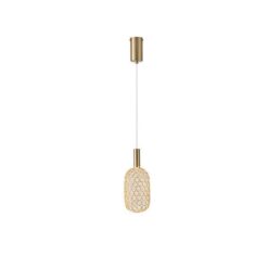 ΦΩΤΙΣΤΙΚΟ ΜΕΤΑΛΛΟ ΜΟΝΟΦΩΤΟ LED 6,3W 3000K 648Lm Φ200X1580mm ΧΡΥΣΟ ARTE ILLUMINA PERFORATO
