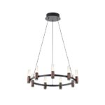 ΦΩΤΙΣΤΙΚΟ ΚΡΕΜΑΣΤΟ ΑΛΟΥΜΙΝΙΟ LED 43W 3000K 4300Lm Φ630XΗ1500mm ΜΑΥΡΟ-ΚΑΦΕ  ARTE ILLUMINA VELAS