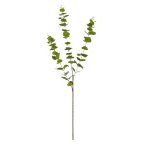 GloboStar® Artificial Garden EUCALYPTUS BRANCH 20484 Τεχνητό Διακοσμητικό Κλαδί Ευκάλυπτου Πράσινο Π30 x Μ30 x Υ80m