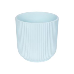 GloboStar® Artificial Garden SEMINYAK 20519 Διακοσμητική Κεραμική Γλάστρα Λευκή Π17 x M17 x Υ17