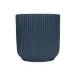 GloboStar® Artificial Garden ULUWATU 20520 Διακοσμητική Κεραμική Γλάστρα Μπλέ Π17 x M17 x Υ17