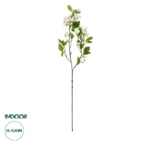 GloboStar® Artificial Garden WHITE JASMINE BRANCH 21145 Τεχνητό Διακοσμητικό Κλαδί Λευκό Γιασεμί Y80cm
