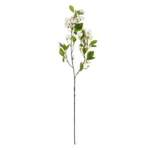 GloboStar® Artificial Garden WHITE JASMINE BRANCH 21145 Τεχνητό Διακοσμητικό Κλαδί Λευκό Γιασεμί Y80cm
