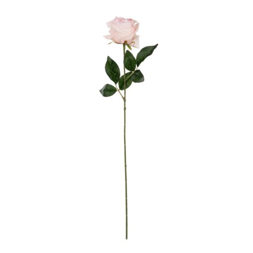 GloboStar® Artificial Garden PINK ROSE BRANCH 21148 Τεχνητό Διακοσμητικό Κλαδί Τριαντάφυλλα Ροζ Y63cm