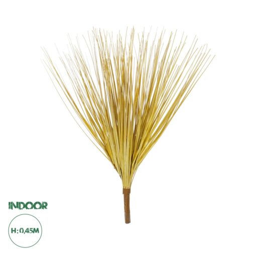 GloboStar® Artificial Garden YELLOW GRASS BOUQUET 21156 Τεχνητό Διακοσμητικό Μπουκέτο Grass Μπέζ  Y45cm