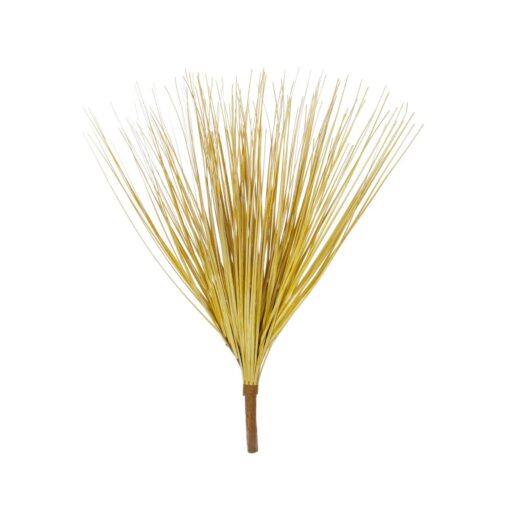 GloboStar® Artificial Garden YELLOW GRASS BOUQUET 21156 Τεχνητό Διακοσμητικό Μπουκέτο Grass Μπέζ  Y45cm