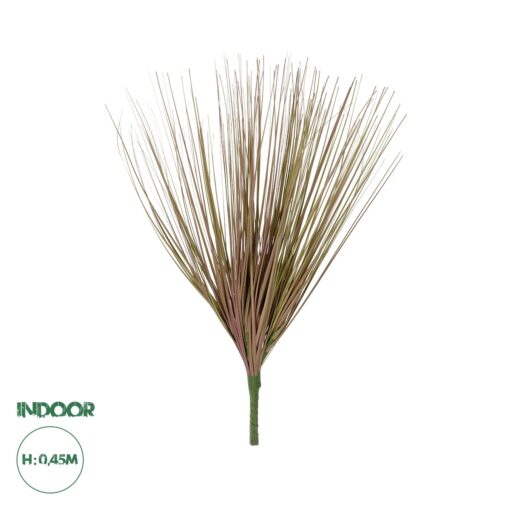 GloboStar® Artificial Garden BEIGE GRASS BOUQUET 21157 Τεχνητό Διακοσμητικό Μπουκέτο Grass Γκρι Y45cm