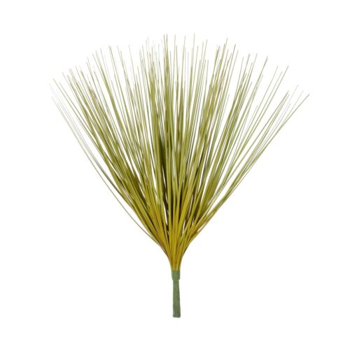 GloboStar® Artificial Garden YELLOW GREEN GRASS BOUQUET 21158 Τεχνητό Διακοσμητικό Μπουκέτο Grass Κίτρινο Πράσινο Y45cm