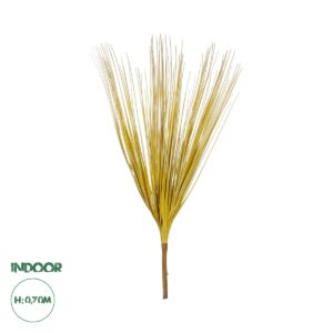 GloboStar® Artificial Garden YELLOW GRASS BOUQUET 21159 Τεχνητό Διακοσμητικό Μπουκέτο Grass Κίτρινο Y70cm
