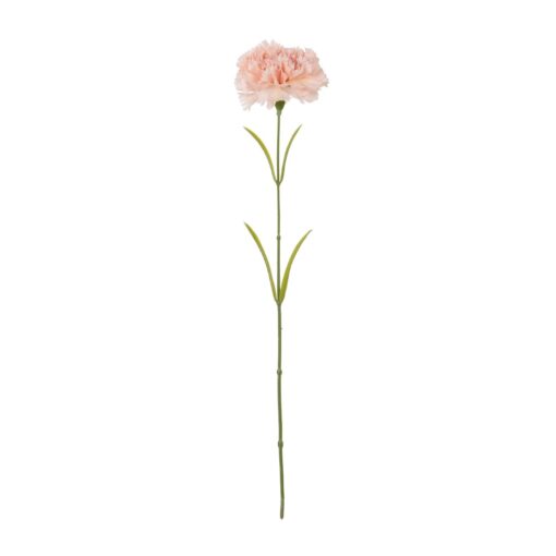 GloboStar® Artificial Garden PALE PING CARNATION BRANCH 21208 Τεχνητό Διακοσμητικό Κλαδί Γαρίφαλο Απαλό Ρόζ Y60cm