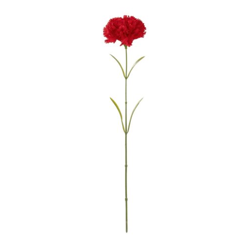 GloboStar® Artificial Garden Red CARNATION BRANCH 21210 Τεχνητό Διακοσμητικό Κλαδί Γαρίφαλο Κόκκινο Y60cm