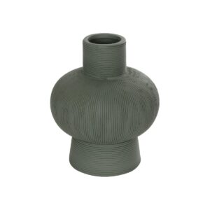 GloboStar® Artificial Garden MALACHITE 21264 Διακοσμητικό Κεραμικό Βάζo Πράσινο Π13 x Μ13 x Υ16cm