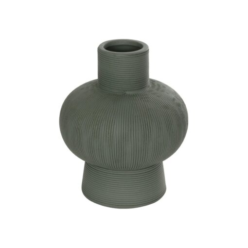 GloboStar® Artificial Garden MALACHITE 21264 Διακοσμητικό Κεραμικό Βάζo Πράσινο Π13 x Μ13 x Υ16cm