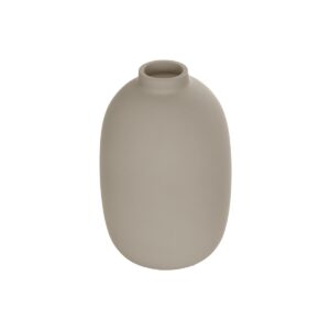 GloboStar® Artificial Garden PHUKET 21276 Διακοσμητικό Κεραμικό Βάζo Καφέ Π10 x Μ10 x Υ15cm