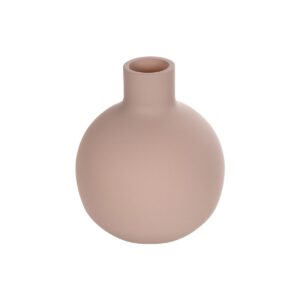 GloboStar® Artificial Garden OAHU 21277 Διακοσμητικό Κεραμικό Βάζo Ροζ Π10 x Μ10 x Υ12cm