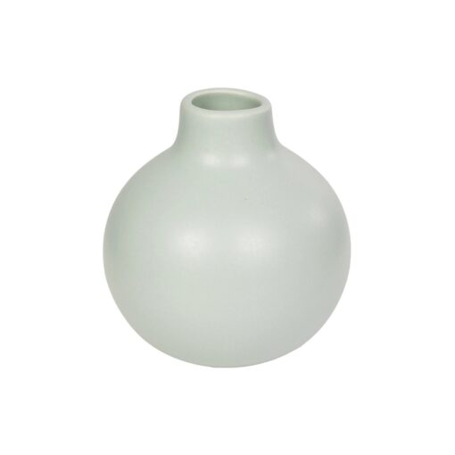 GloboStar® Artificial Garden EMERALD 21279 Διακοσμητικό Κεραμικό Βάζo Τιρκουάζ Π12 x Μ12 x Υ14cm