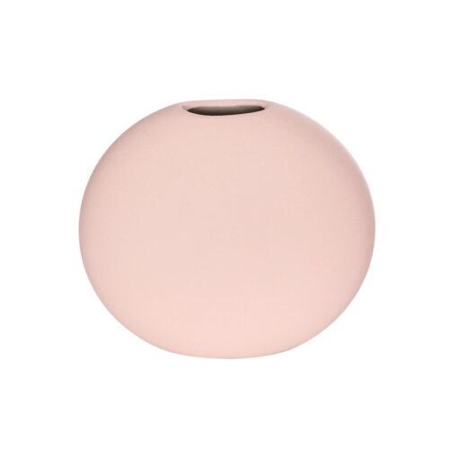 GloboStar® Artificial Garden SICILY 21289 Διακοσμητικό Κεραμικό Βάζo Ροζ Π15 x Μ15 x Υ14cm