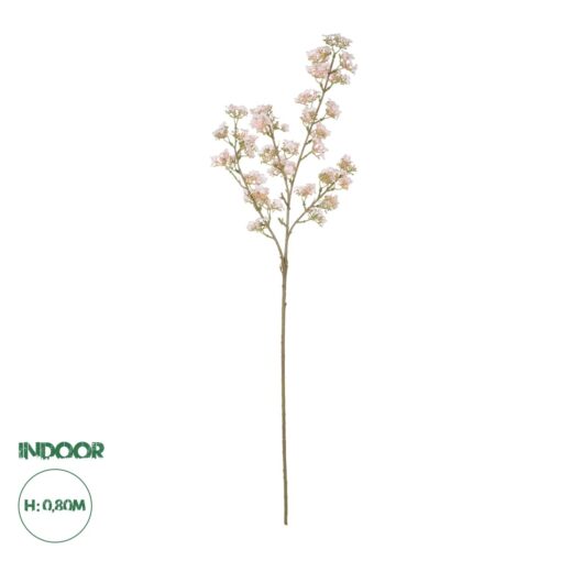 GloboStar® Artificial Garden PINK PEAR BLOSSOM BRANCH 21295 Τεχνητό Διακοσμητικό Κλαδί Αχλαδίας Ρόζ Y80cm