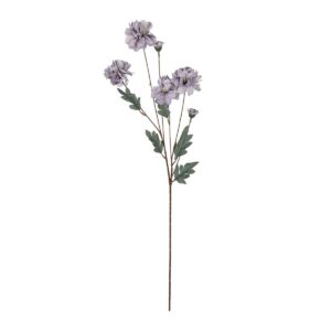 GloboStar® Artificial Garden PURPLE CHRYSANTHEMUM BRANCH 21303 Τεχνητό Διακοσμητικό Μωβ Κλαδί Χρυσάνθεμο Y83cm
