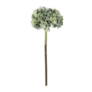 GloboStar® Artificial Garden GREEN HYDRANGEA BRANCH 21316 Τεχνητό Διακοσμητικό Κλαδί Πράσινη Ορτανσία Y47cm