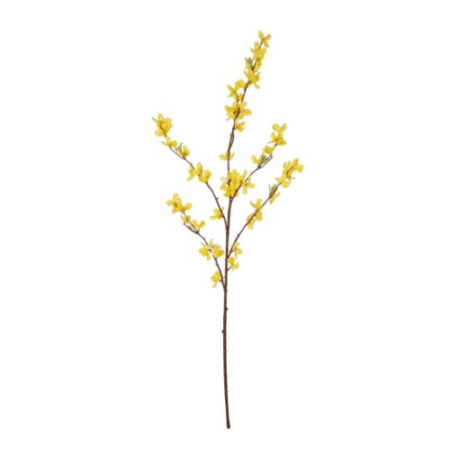 GloboStar® Artificial Garden YELLOW WINDER JASMIN BRANCH 21321 Τεχνητό Διακοσμητικό Κίτρινο Κλαδί Γιασεμί Y92cm