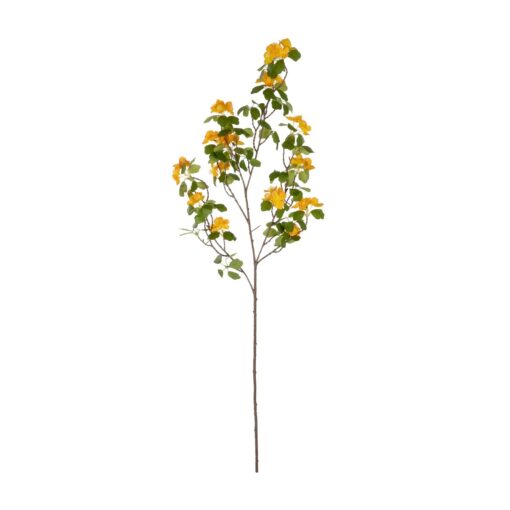 GloboStar® Artificial Garden ORANGE APRICOT BRANCH 21325 Τεχνητό Διακοσμητικό Πορτοκαλί Κλαδί Ροδακινίας Y100cm