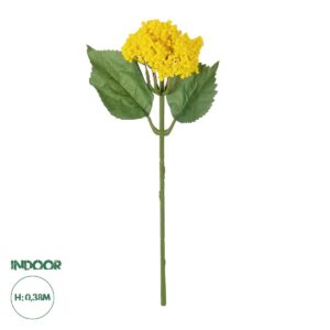 GloboStar® Artificial Garden YELLOW SEDUM BRANCH 21342 Τεχνητό Διακοσμητικό Κλαδί Κίτρινο Σέδο Y38cm