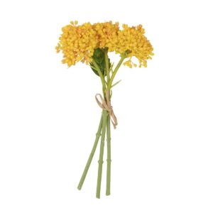 GloboStar® Artificial Garden YELLOW HYACINTH BOUQUET 21352 Τεχνητό Διακοσμητικό Μπουκέτο Κίτρινος Υάκυνθος Y30cm