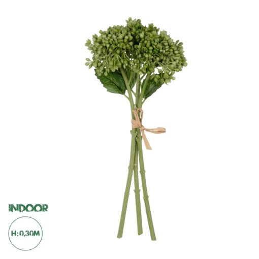 GloboStar® Artificial Garden GREEN HYACINTH BOUQUET 21354 Τεχνητό Διακοσμητικό Μπουκέτο Πράσινος Υάκυνθος Y30cm