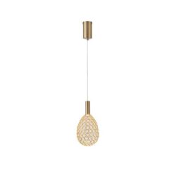 ΦΩΤΙΣΤΙΚΟ ΜΕΤΑΛΛΟ ΜΟΝΟΦΩΤΟ ΟΒΑΛ LED LED 6,3W 3000K 648Lm 140x1580mm ΧΡΥΣΟ ARTE ILLUMINA PERFORATO