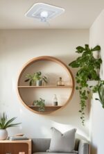 ΑΝΕΜΙΣΤΗΡΑΣ ΠΛΑΦΟΝΙΕΡΑ ΟΡΟΦΗΣ ΤΕΤΡΑΓΩΝΟΣ ΛΕΥΚΟΣ Φ50 DC ΜΟΤΕΡ 15W ΜΕ LED ΦΩΣ 50W 300-25071