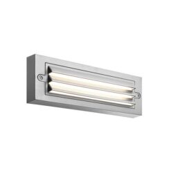 ΦΩΤΙΣΤΙΚΟ ΤΟΙΧΟΥ ΜΕ ΓΡΙΛΙΕΣ LED 6W 255X42X90 3CCT IP65 ΓΚΡΙ ARTE ILLUMINA SENARIO