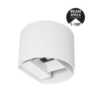 ΑΠΛΙΚΑ ΤΟΙΧΟΥ ΑΛΟΥΜΙΝΙΟΥ ΛΕΥΚΗ 10W 3CCT 135X120X100mm ME GLASS DIFUSER ARTE ILLUMINA