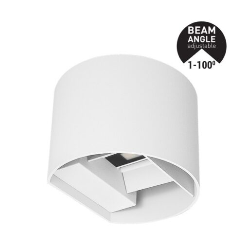 ΑΠΛΙΚΑ ΤΟΙΧΟΥ ΑΛΟΥΜΙΝΙΟΥ ΛΕΥΚΗ 10W 3CCT 135X120X100mm ME GLASS DIFUSER ARTE ILLUMINA