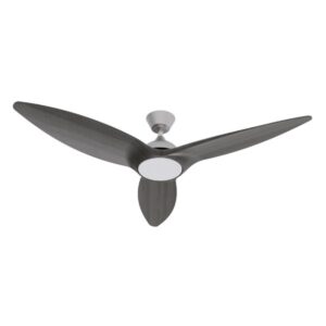 ΑΝΕΜΙΣΤΗΡΑΣ ΟΡΟΦΗΣ WIFI ΧΡΩΜΑ ΓΚΡΙ ΞΥΛΟΥ ΜΕ LED ΦΩΣ RGB ΚΑΙ ΚΟΝΤΡΟΛ Φ132 DC ΜΟΤΕΡ 35W