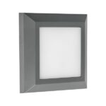 ΦΩΤΙΣΤΙΚΟ ΤΟΙΧΟΥ SLIM LED 3W IP65 230V 3CCT 125X125mm ΓΡΑΦΙΤΗΣ PRO ARTE ILLUMINA