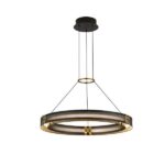 ΦΩΤΙΣΤΙΚΟ ΚΡΕΜΑΣΤΟ ΑΛΟΥΜΙΝΙΟ LED 33W 3000K 3300Lm 620X1200mm ΜΑΥΡΟ-ΧΡΥΣΟ ARTE ILLUMINA LUIS
