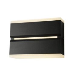 ΑΠΛΙΚΑ ΤΟΙΧΟΥ LED 12W 3000K IP54 180X126X50mm ΜΑΥΡΟ ARTE ILLUMINA