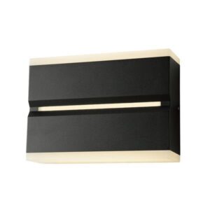 ΑΠΛΙΚΑ ΤΟΙΧΟΥ LED 12W 3000K IP54 180X126X50mm ΜΑΥΡΟ ARTE ILLUMINA