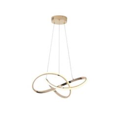 ΦΩΤΙΣΤΙΚΟ ΚΡΕΜΑΣΤΟ ΑΛΟΥΜΙΝΙΟ LED 30W 3000Κ 2000Lm Φ60mm ΧΡΥΣΟ ARTE ILLUMINA VENUS