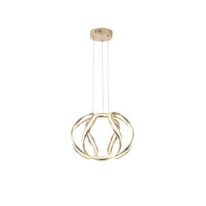 ΦΩΤΙΣΤΙΚΟ ΚΡΕΜΑΣΤΟ ΑΛΟΥΜΙΝΙO LED 38W 3000Κ 430X310mm ΧΡΥΣΟ ARTE ILLUMINA ORBIT