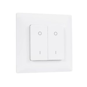 GloboStar® 73122 PF1-2 SKYDANCE Ασύρματο Επιτοίχιο Χειριστήριο 2 Group  RF 2.4Ghz DC3V IP20 – Μ8.5 x Π8.5 x Υ1.7cm – 5 Χρόνια Εγγύηση