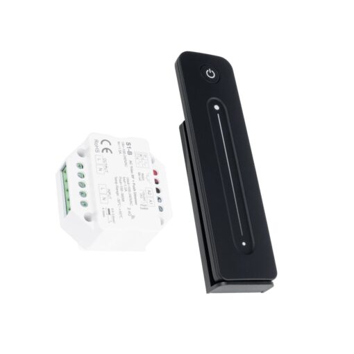 GloboStar® 73124 S1-B+R11 SKYDANCE ΣΕΤ Dimmer & Ασύρματο Χειριστήριο Αφής 1 Group RF 2.4Ghz 1.5A Max AC100-240V (360W) – DC 3V IP20 – 5 Χρόνια Εγγύηση