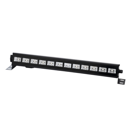 GLOBOSTAR® UVBAR 79660 Μπάρα Φωτισμού LED 36W 120° AC 220-240V IP20 Μαύρο Αλουμίνιο – UV Black Light – DMX512 & Ασύρματο Χειριστήριο IR – Μ50 x Π6 x Υ6cm – 2 Χρόνια Εγγύηση