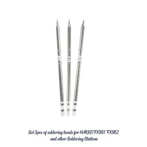 GloboStar® 79949 Drillpro T12 ΣΕΤ 3 Κεφαλών για Κολλητήρι – Σταθμού Συγκόλλησης Συμβατές με Μοντέλα HAKKO FX951 & FX952 και για Άλλα Μοντέλα